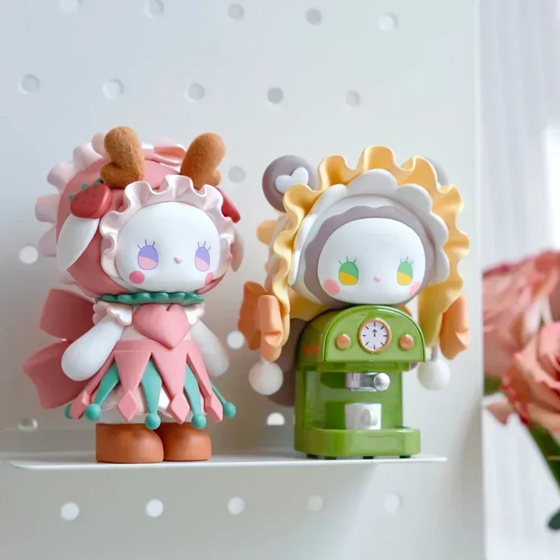 Emma Secret Forest Coffee Series Series Blind Box Kawaii Anime Action Figure Caixa Caja Mystery Box Desk Decor Decor Prekvapenie hračky Darček