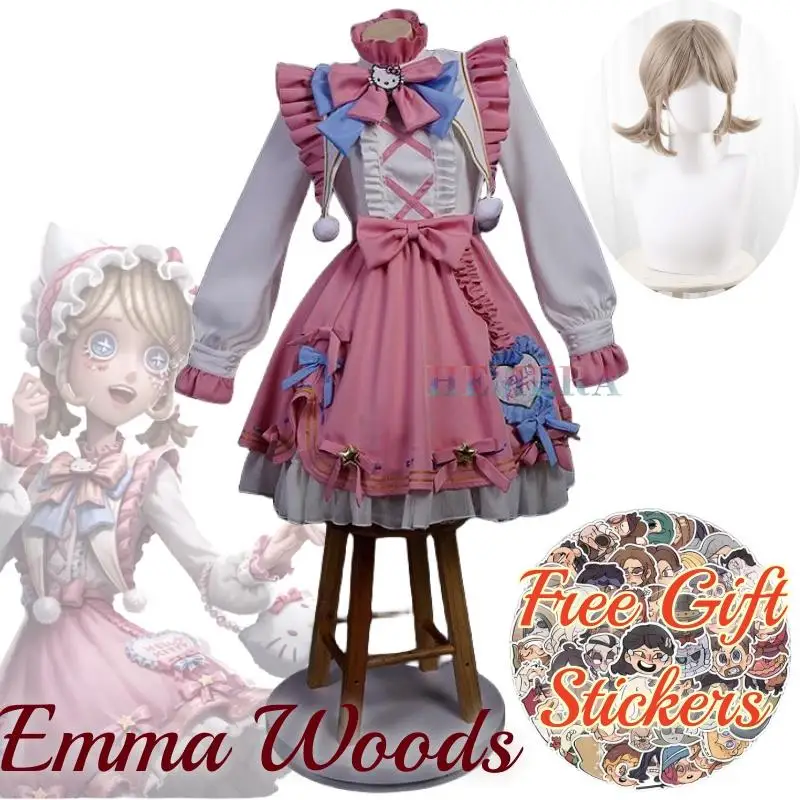 Emma Woods Lisa Beck Anime Game Identity V Cosplay kostým Gardener Clother Party zadarmo darčekové nálepky Cosplay lolita štýl Žena
