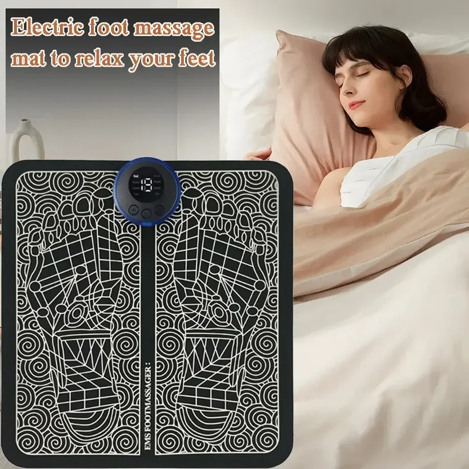 EMS Foot Massager Elektronická masážna masážna masážna tonerová masážna trénera Elektrická svalová stimulácia tela zadná masáž
