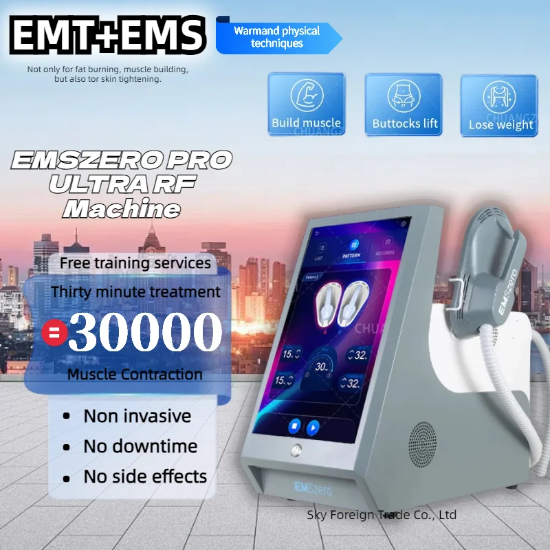 EMSZERO NEO 2025 6500W Elektromagnetický svalový stimulátor Slim Lose EMS+EMT/RF Elektromagnetické odstránenie tuku