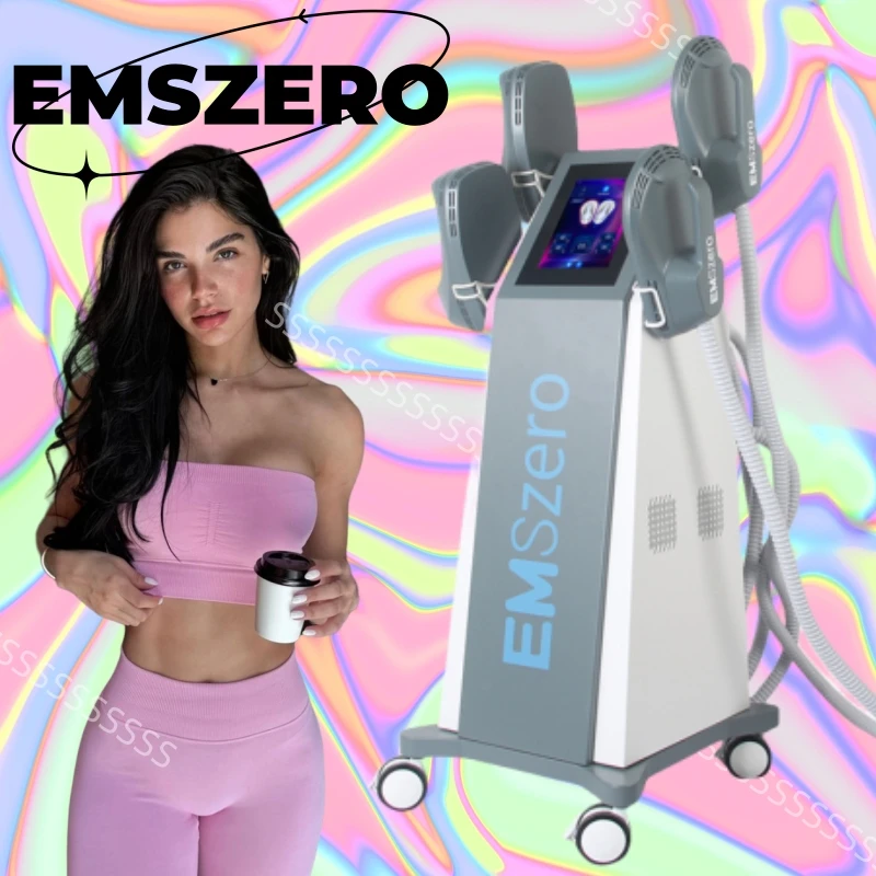 EMSZERO Strata hmotnosti stimulujúce telo sochárstvo School Schtroj na odstránenie tuku Fitness EMS prenosný štíhly stroj 4 Inovácia rukoväte