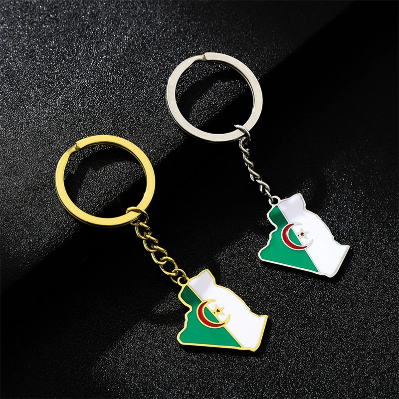 ENAMEL TRENDY ALERGERIA MAP VLAVA Klávesnica pre mužov Ženy Nerezová oceľ prívesok Kľúčová reťaze
