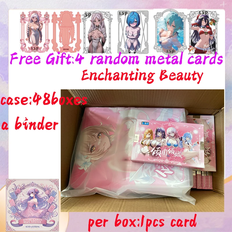 Enchanting Beauty Goddess Collection Card Card Hobby Game Card Waifu Box Doujin Booster Box Picy Art Card Toy Darček