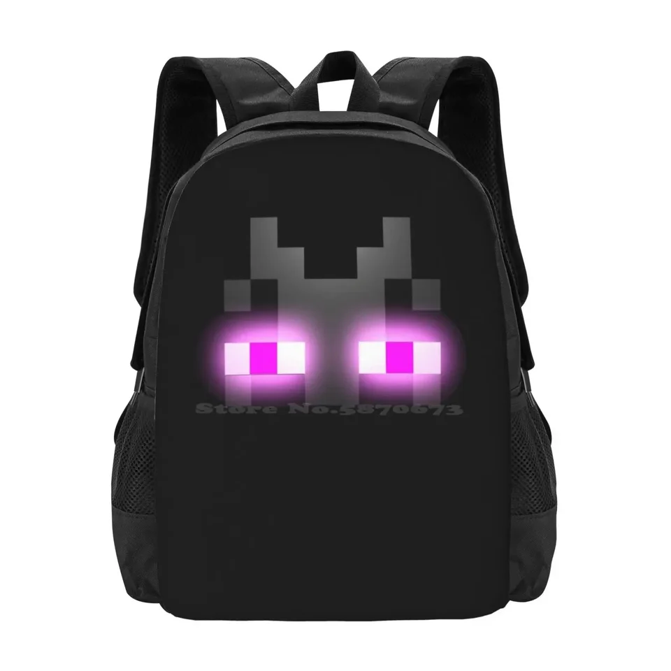 Enderman Pattern Design Bag Student's batoh Enderman Slider Black