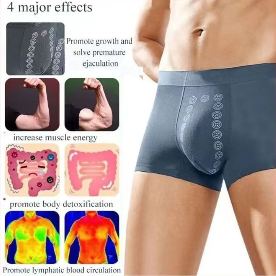 Energetická terapia Pánske spodné prádlo Elastické polyesterové vlákno Dlhodobé štíhle nohavičky priedušné magnetické terapie Muži