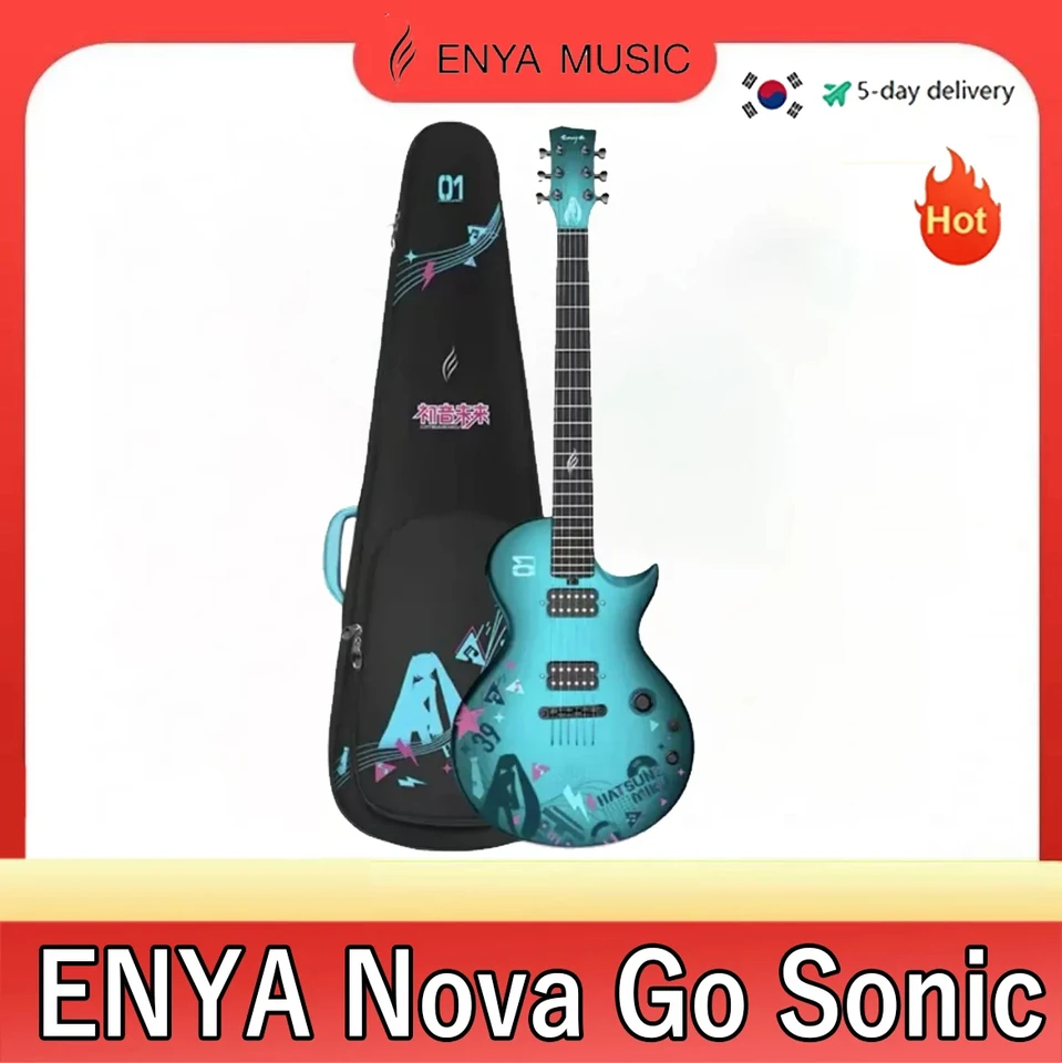 Enya Nova Go Sonic Carbon Fiber Smart Electric Guitar s taškou