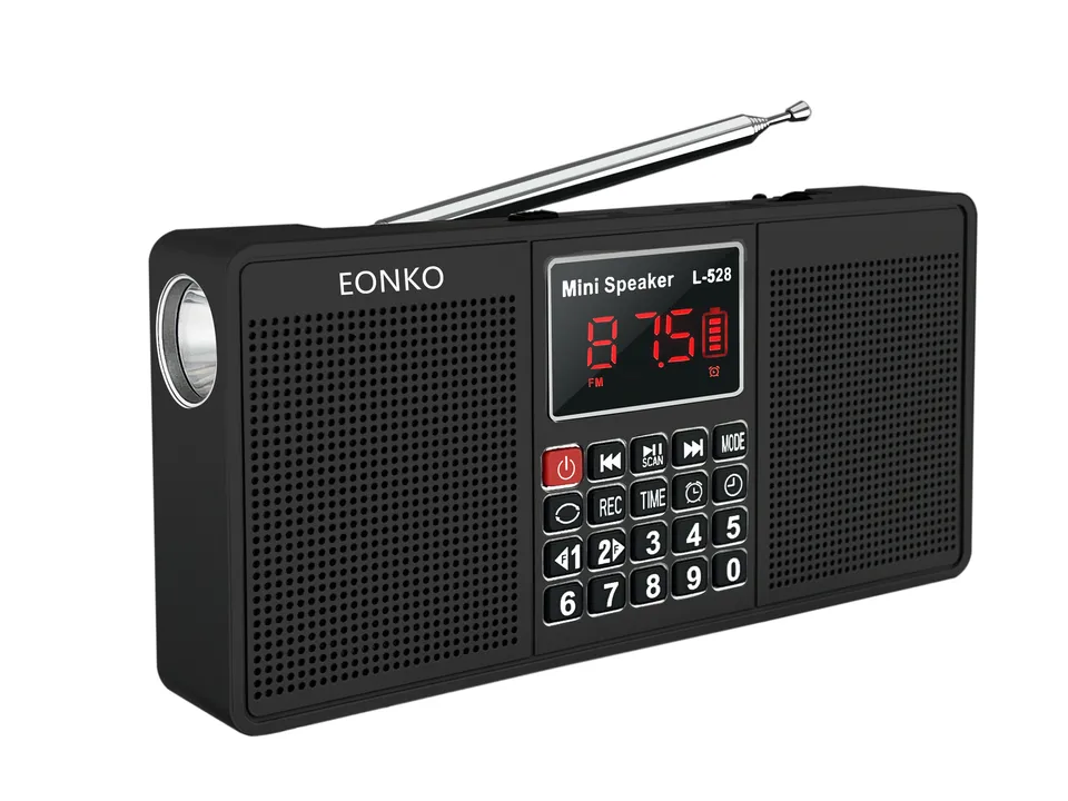 EONKO L-528 Multifunkčné stereo rádiové reproduktor s Bluetooth AM FM TF USB Handsfree AUX Recorder Recorder CLOCK Typ alarmu C