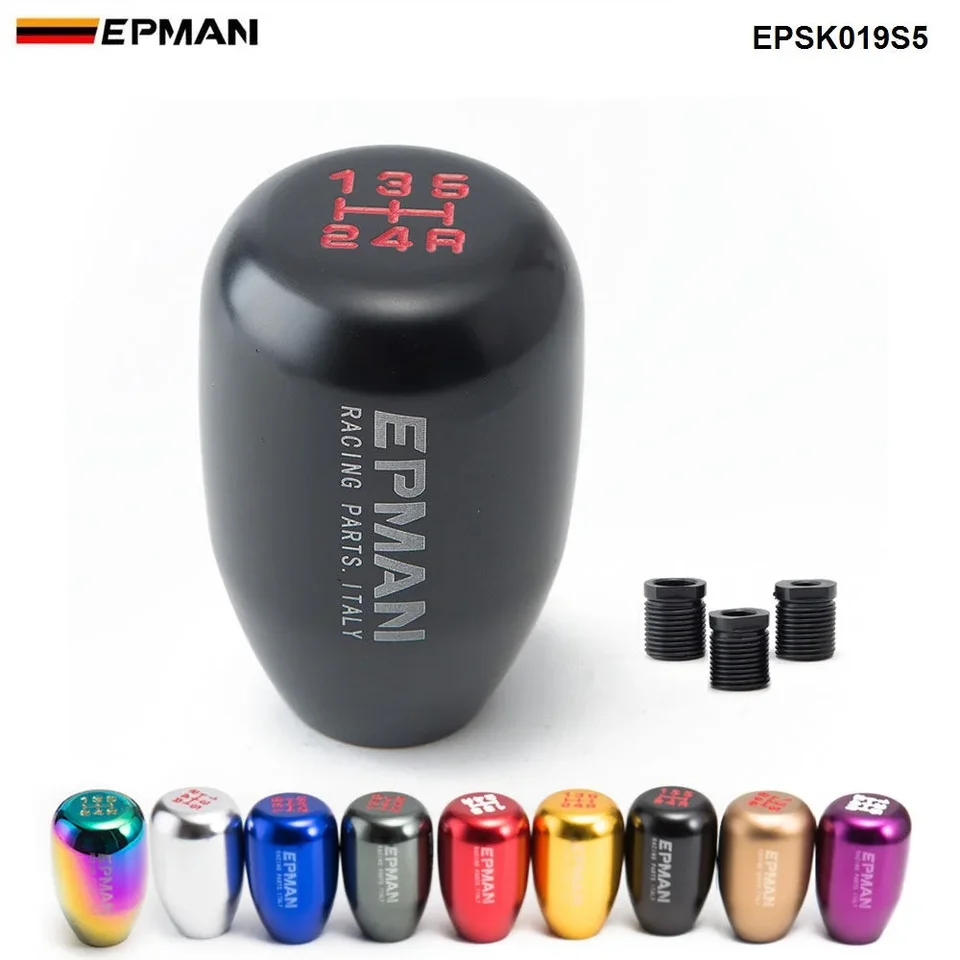 Epman Sport Universal Racing 5 Speed ​​Cable Gear Gomfter Knob Manuál
