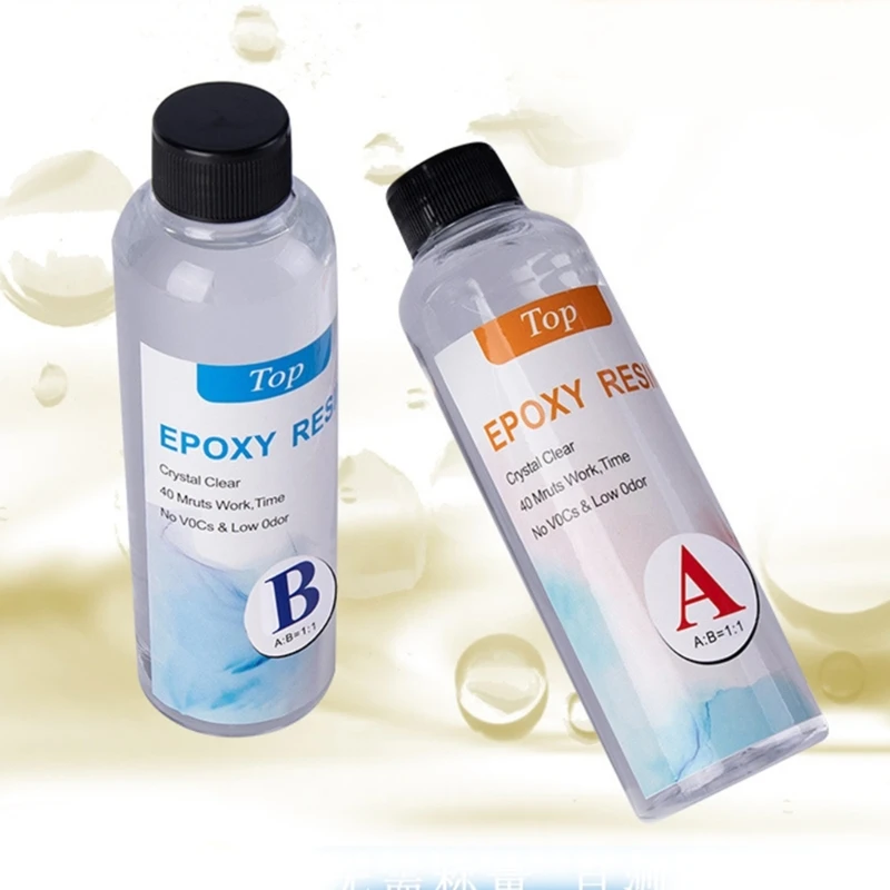 Epoxidová živici krištáľovo čistá súprava živici a liať kaderňa pre tvrdok pre poťahovanie umeleckých remesiel DIY šperky na výrobu riečnych stôl