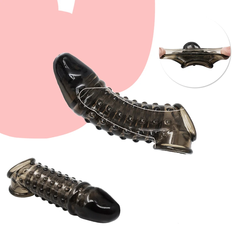 Erekcia Bondage Silikón opakovane použiteľný penis rukávy Sex Sex Hračky pre mužov páry Splapon oneskorené ejakulácie cudzie zariadenie zámok spermie