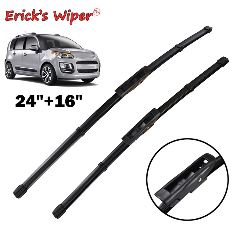 Erick's Wiper LHD Front Wiper Blades pre Citroen C3 Picasso 2011 - 2017 čelné sklo okna Dážďové kefy 24 