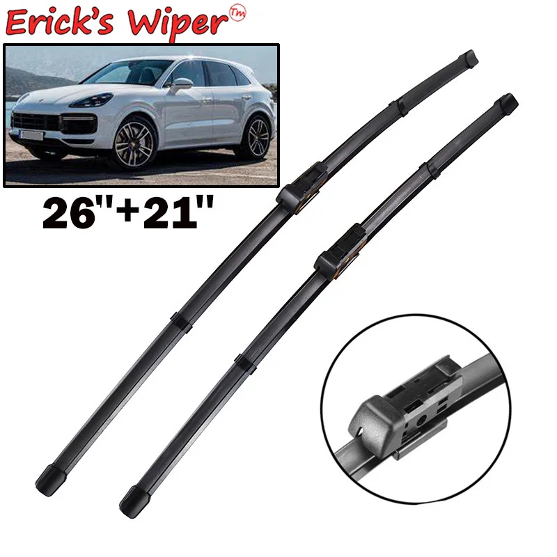 Erick's Wiper LHD Front Wiper Blades pre Porsche Cayenne MK3 2018 - 2023 Černé sklo okna Dážďové kefy 26 