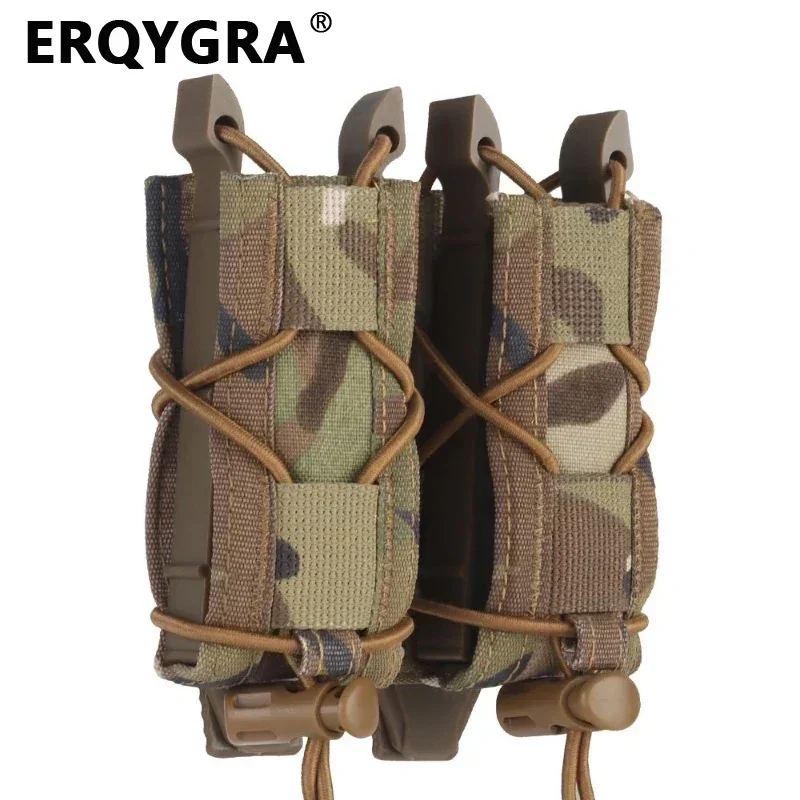 Erqygra Tactical Houch Tiger Tiger Tiger Short Double Magazine Quick Pull Mag Molle Systém CS Príslušenstvo k poľovníckemu zariadeniu