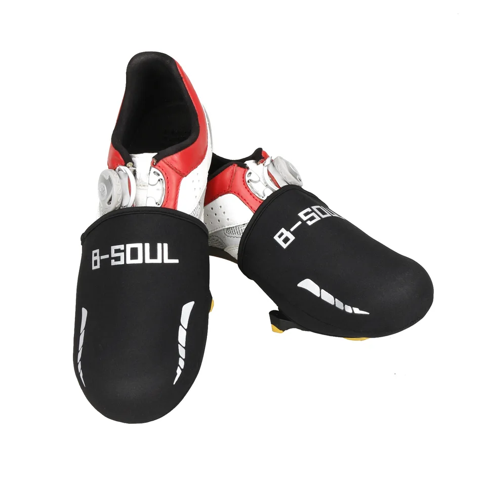 ESLNF cyklistické bicykle pokrývajú tkaninu odolnú voči vetru odolnou proti oderu udržiavajte teplú polovicu prekročenie MTB Road Road Bicycle topánky Čierne