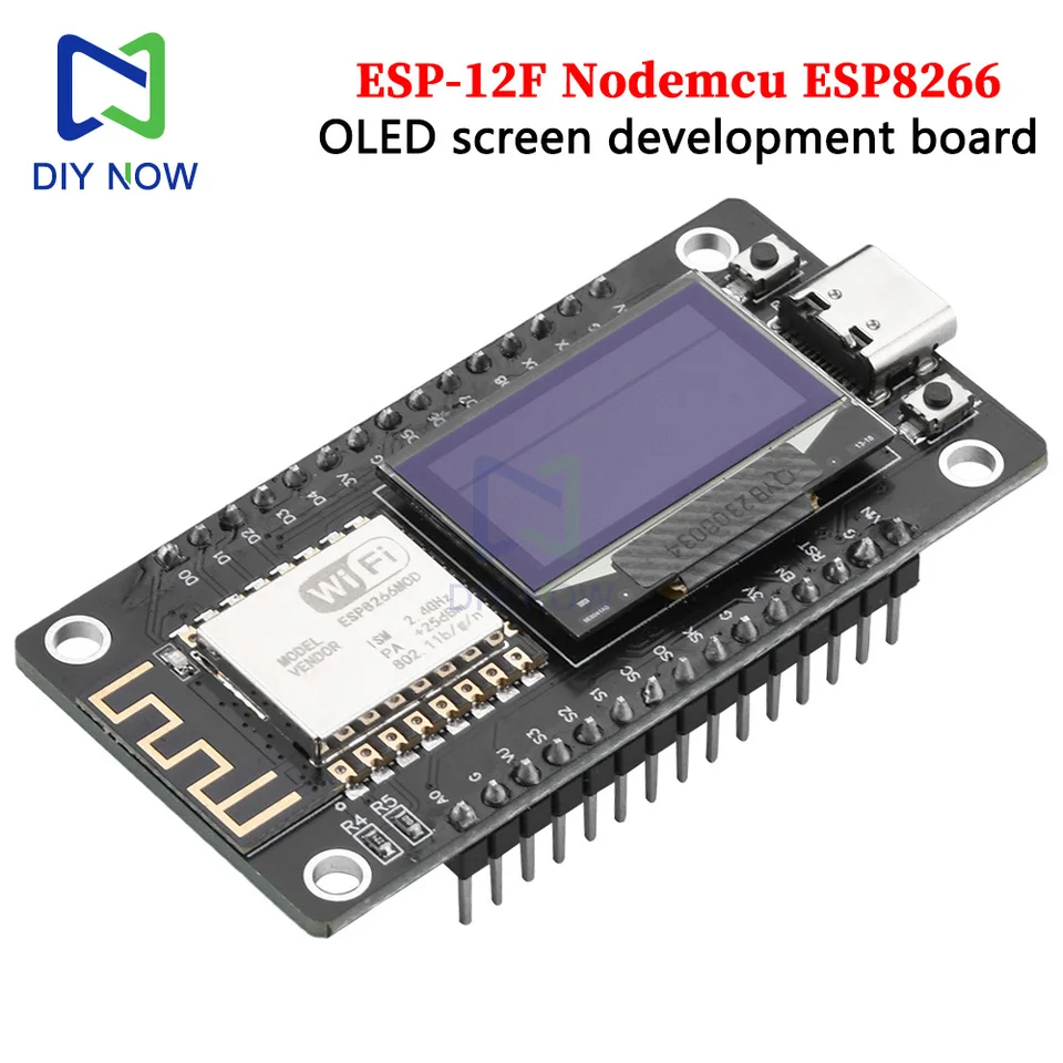 ESP-12F NODECU ESP8266 WIFI Vývojová doska MODUL 0.96