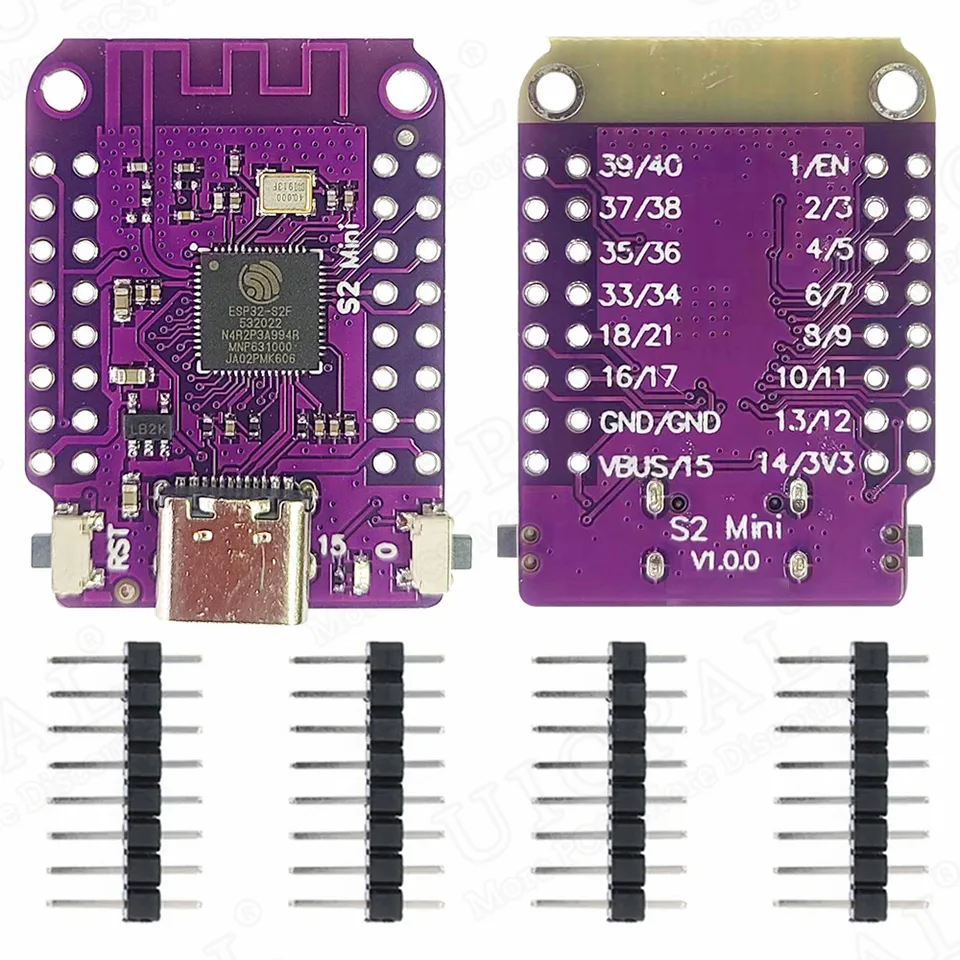 ESP32 S2 MINI 2,4G WIFI Modul pre vývojovú dosku IoT 4MB Flash 32pin USB Type-C 2MB PSRAM ESP32-S2