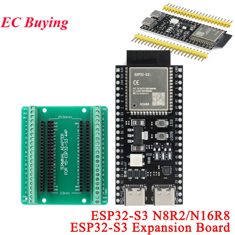 ESP32-S3 Vývojová súprava rozširujúceho adaptéra 2.4g WiFi BT Bluetooth Wireless Modul ESP32 S3 N8R2 N16R8 44PIN TYPY-C IOT