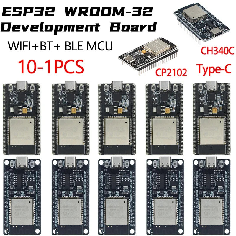 ESP32 WROOM-32 Vývojová doska typu C CH340C/ CP2102 WIFI+