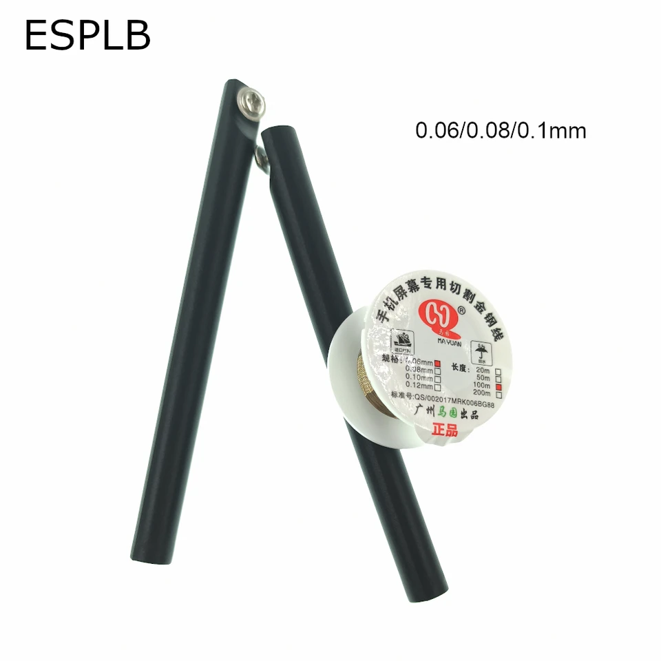 ESPLB 0,06 mm/0,08 mm/0,1 mm 100 m strihací riadok s rukoväťou pre mobilný telefón iPhone pre mobilný telefón LCD