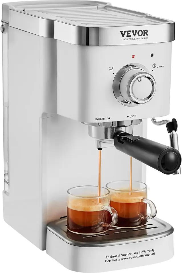 Espresso Coffee Machine, 15barový poloautomatický výrobca espressa, profesionálny stroj Cappuccino latte s vysokovýkonným kotlom