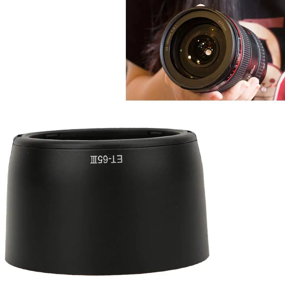 ET-65III Hood Hood for Canon EF 85 mm f/1,8 USM 100 mm f/2, SF EF 135 mm f/2,8 Hood Et65 III et 65 III