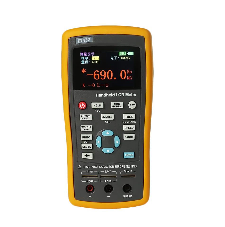 ET430 -433 vreckový digitálny LCR meter prenosný kapacitný tester Multifunkčný digitálny kapacita