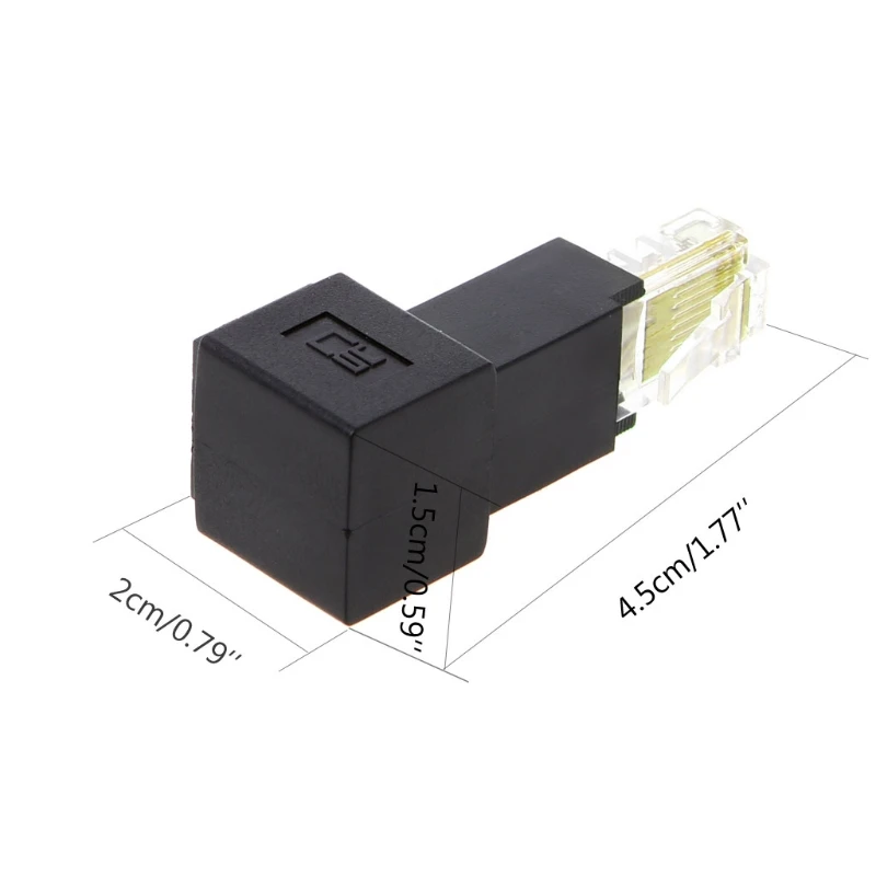 Ethernet Splitter, RJ45 Muž do ženského lana ethernetového kábla Vhodný super CAT5E