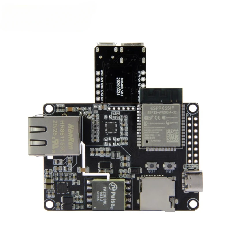 Ethernetový adaptér T-Internet-Poe ESP32 a doska na rozširovanie sťahovania