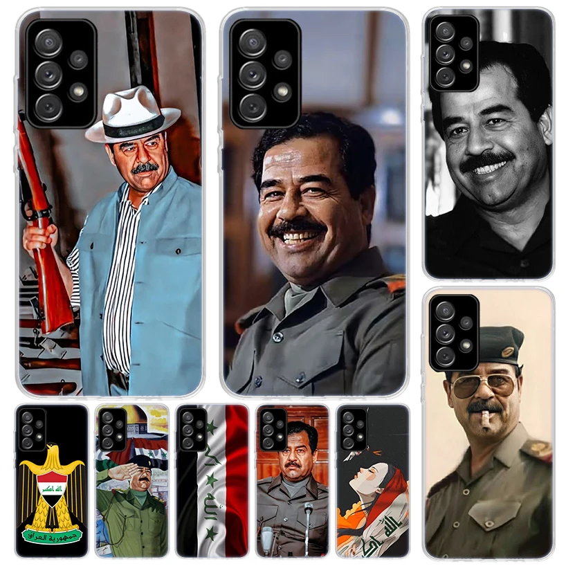 Etui Fashion Saddam Husajn Irak arabský obal pre Samsung Galaxy A51 A50 A50 A71 A70 Pase A21S A31 A41 A10 A20E A30 A30 A01 A01