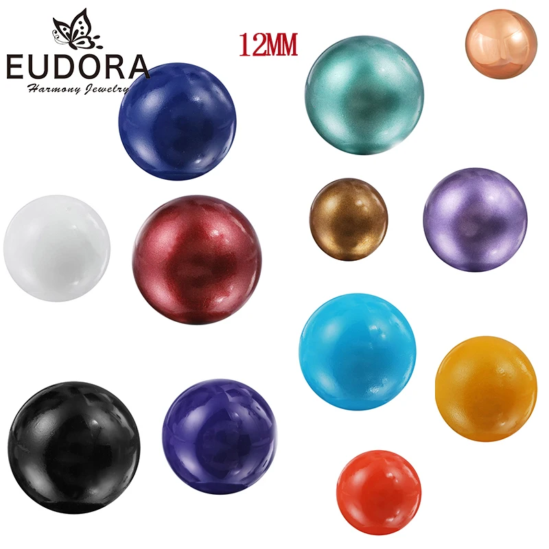 Euodra 12 mm Chime Ball Musical Sounds Sounds Baby Angel Caller Jewelry Gift Bola pre tehotenstvo harmónia harmónia klietky náušnice/prsteň