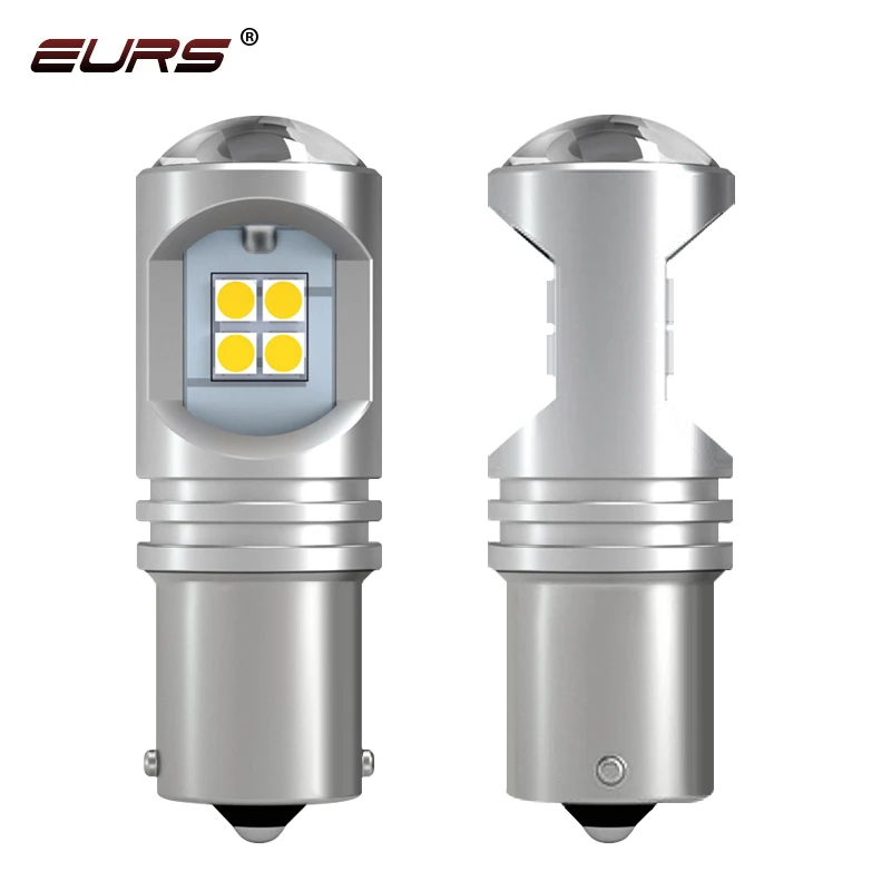 EUR 1X 1156 P21W BA15S 3030-12SMD Len 1157 BAY15D BA15D 6000K Biela 7W 10-30V 2400LM LED AUTOMOBNÉ OBMEDZENÉ OBMEDZENÉ ZADARMO