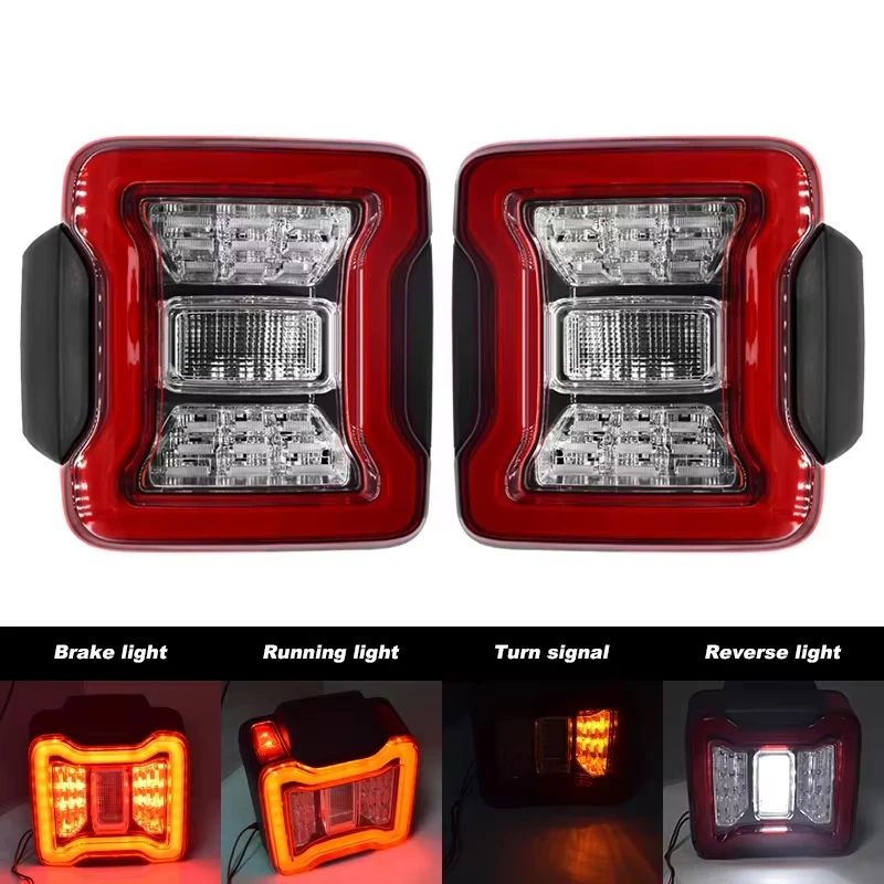 EUR 2PCS Wrangler JK 2007-2017 LED TACK SVETLO SVETLO DENNÉ SVETLÁ SVETLÁ SVETLA SVETLO SIGNAL SIGLE SVETLO ZADARMO Zostava zadného chvosta