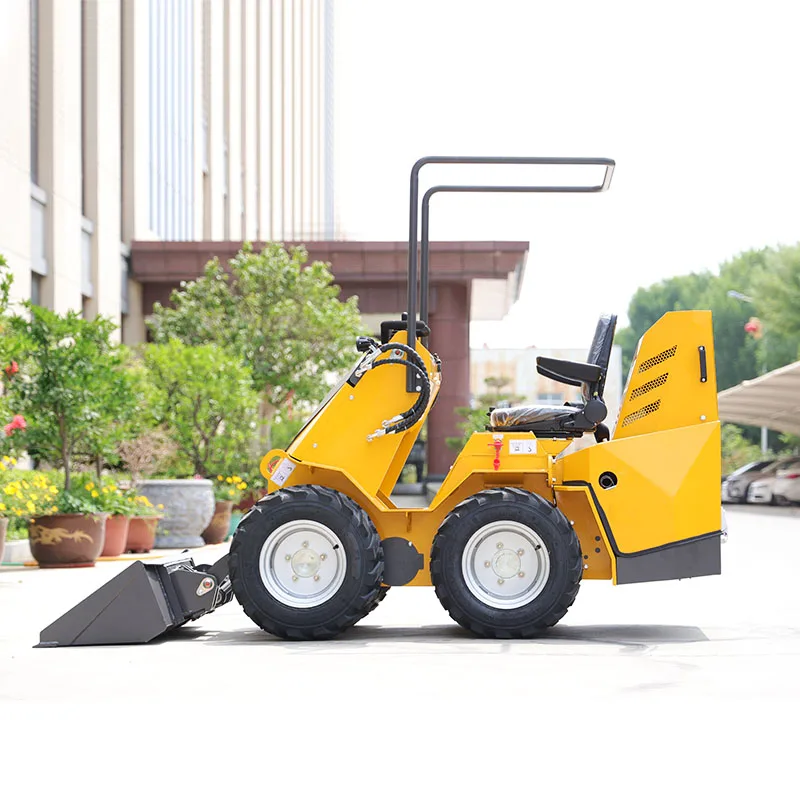 EUR 5 CE EPA Čína Výrobca Malý mini šmyk nakladač 500 kg 1 ton mini nakladač kolies na predaj