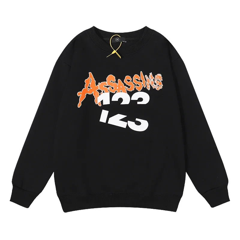 Európska a americká módna značka RRR123 X FOG Spoločný posádka krk fleece sveter pánske a dámske High Street Hip Hip Hop Loose Top