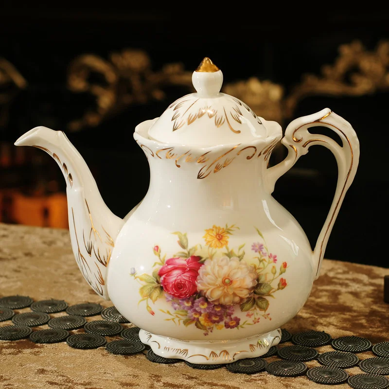Európska keramická čajová hrniec Porcelánová čajová kanvica popoludní Pastoračná kávová hrniec mliečna nádoba na svadobný darček