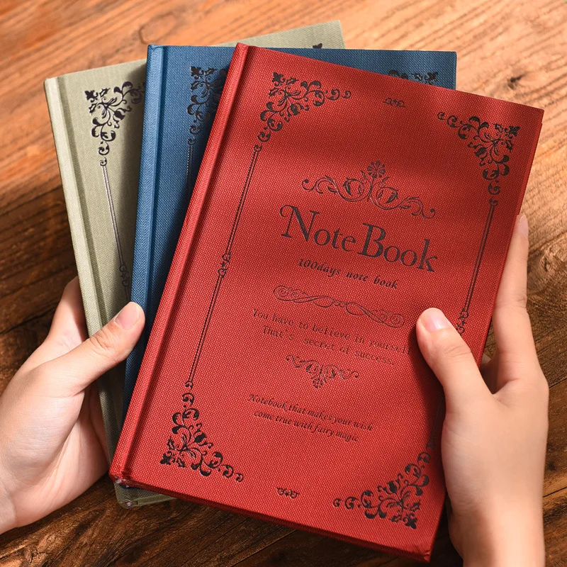 Európsky štýl notebook Literárne vynikajúce jednoduchý retro štýl A5 kreatívna sieť červená študentská trieda Čítanie notebook