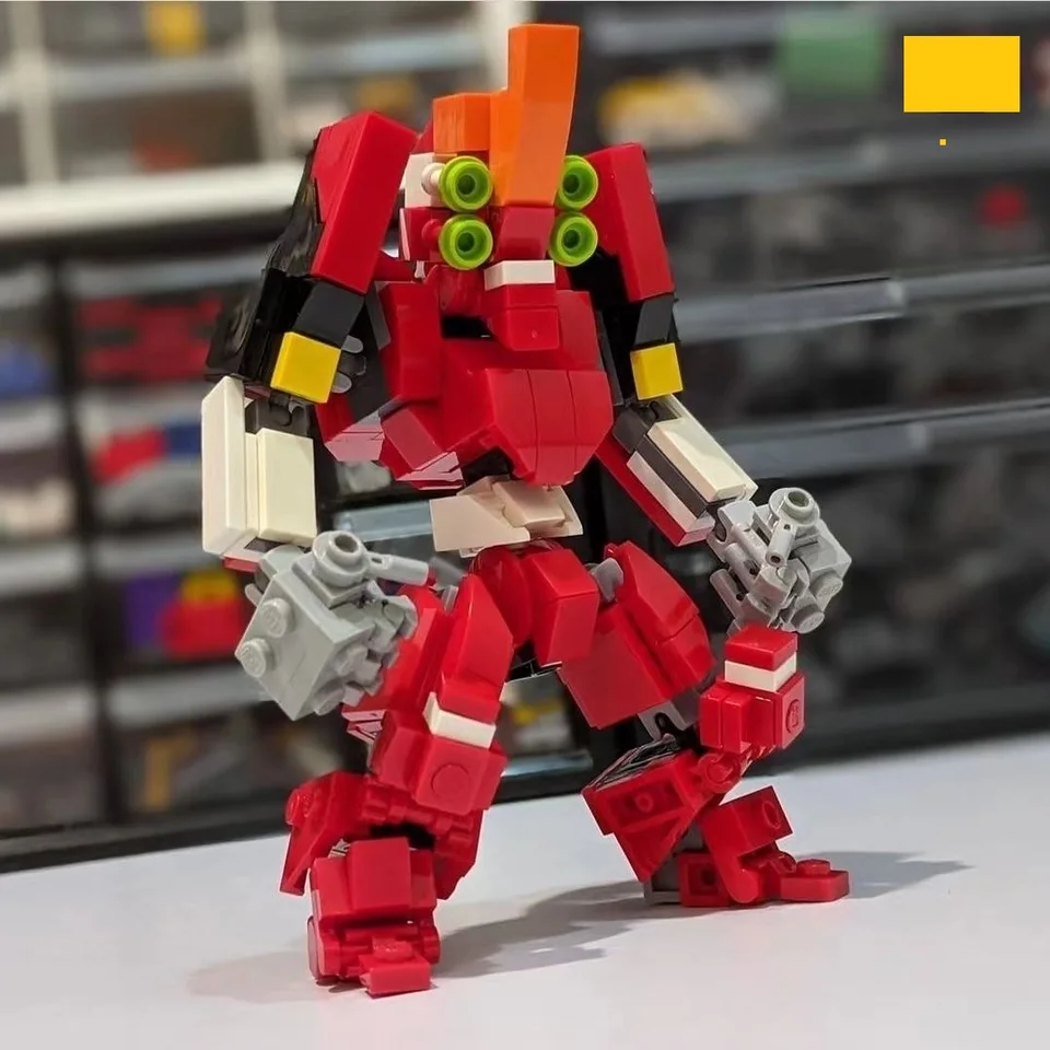 EVA-02 Technický robot Asuka Langley Soryu Model Building Blocks MOC Bricks Mecha Construction Vianočné darčeky pre priateľa Kid