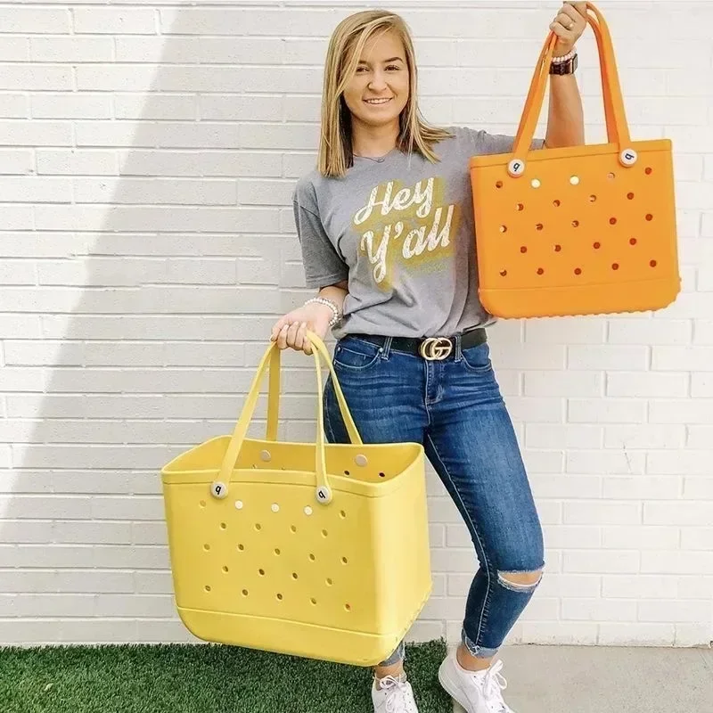 Eva Bogg Beach Bag Gumber Witerproof Travel Tote Bag pre ženy umývateľná taška na kabelku pre bazén na trhu so športovými plážami