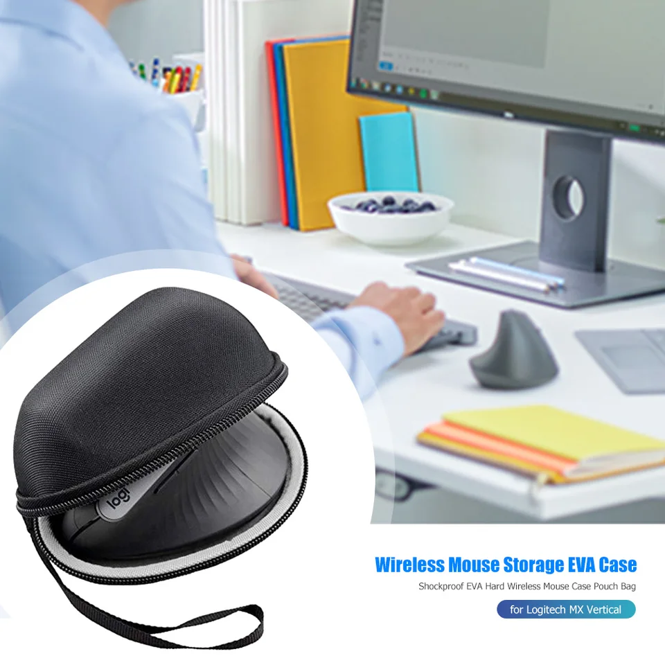 EVA Hard Wireless Pase Puzdro pre prenosné puzdro pre prenosné puzdro pre logitech mx vertikálne