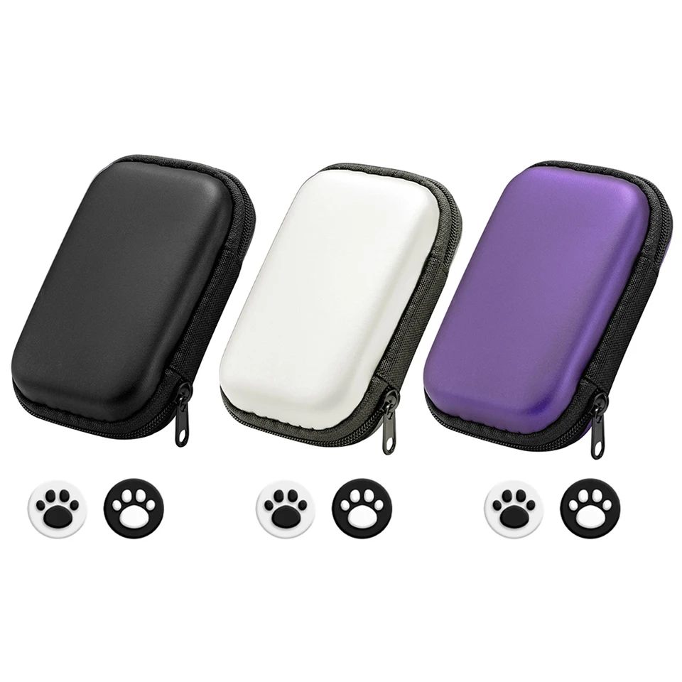 EVA Hardshell Case -Popremok s 2 Joystick Caps Cestovné vrecko na ochranu vrecka pre MIYOO MINI PLUS/ANBERNIC RG35XX/R36S/R35S