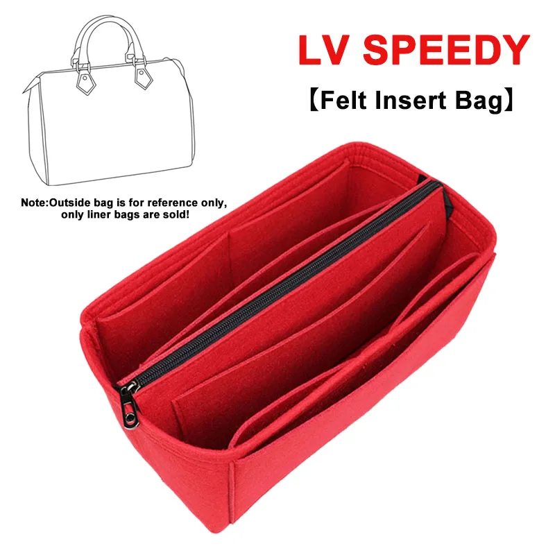 Evertoner pre Speedy 25 30 35 Organizátor BAG Prenosná kozmetická taška Felt tkanina Vložka kabelka Organizátor Cestujte vnútornú kabelku