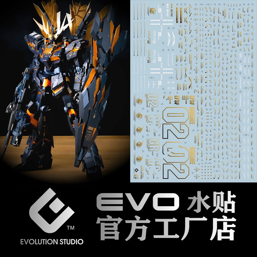 EVO vodné nálepky pre 1/60 pg banshee norn model pomocný materiál High Precision Decals Plastový model detail-up znaky