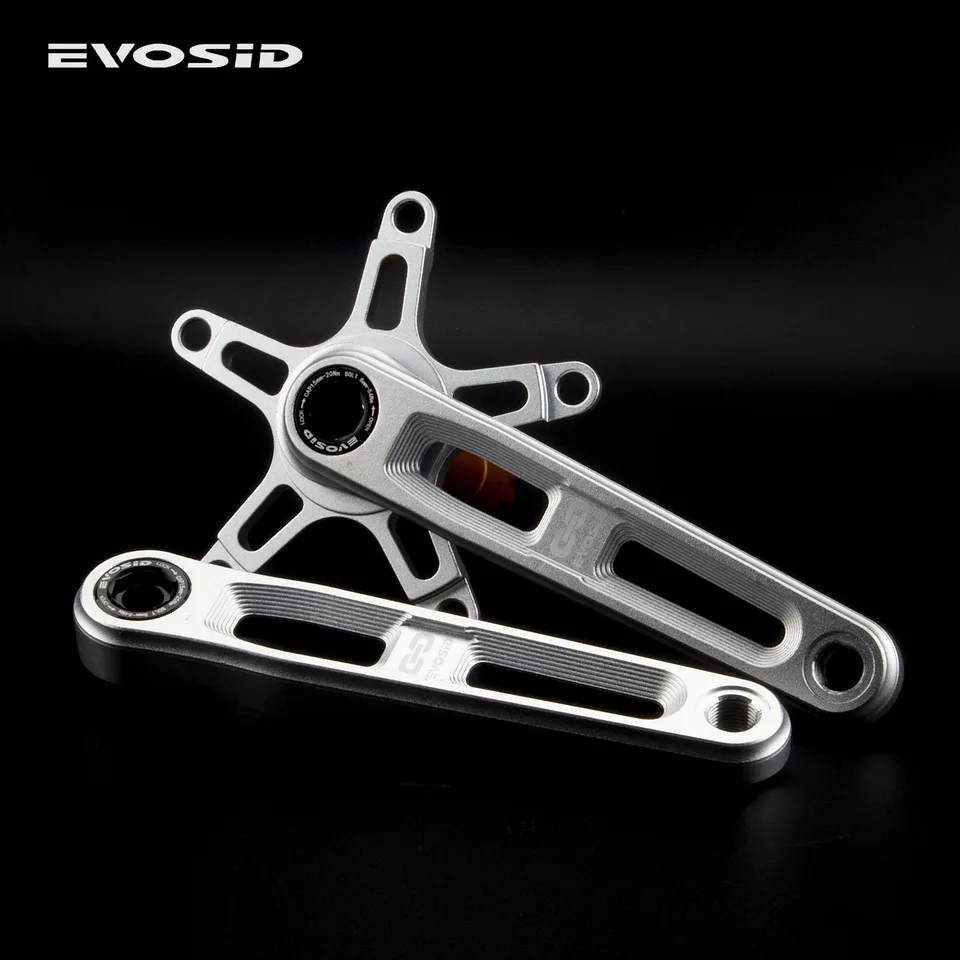 EVOSID ULTRALIGHT ROAD BICYCLE CRANKSET 165/170/175MM skladací bicykel Hollow Tech Crank 130BCD Raining Spider 110BCD 5 pazúry 12s