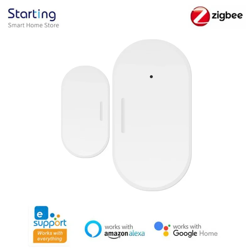 Ewelink Zigbee inteligentné dvere senzor DIY dvere Otvorené/zatvorenie domáceho bezpečnostného detektora Alarm Zabezpečenie ochrany s Alexou Google