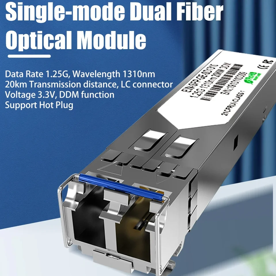 EWIND 10G SFP+Duplex LC DDM Optický modul optické vlákno Single 10/20 km 1310nm s Cisco/Mikrotik/Huawei/Extreme Switch Plne kompatibilný