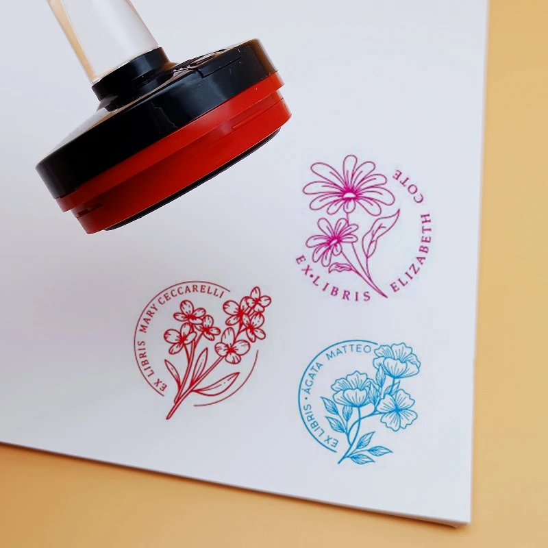 Ex Libris Timbres personalizados de Tinta fotopolimero para sellos libros vlastnou knižnicou známka