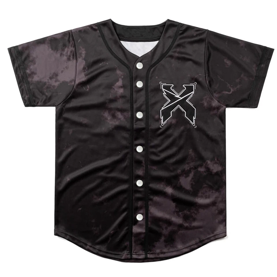 Excision Merch Headbanger Baseball Jersey Harajuku tenký gombík baseball Uniforma muži/ženy baseball dres