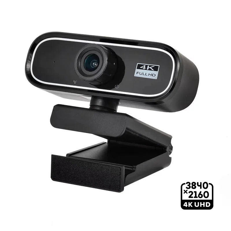 Exhqdr UHD 4K USB Webcam, nový vylepšený model so širokouhlým objektívom 120 ° a manuálnym zameraním. Tento počítačový počítač Plug-and-Play