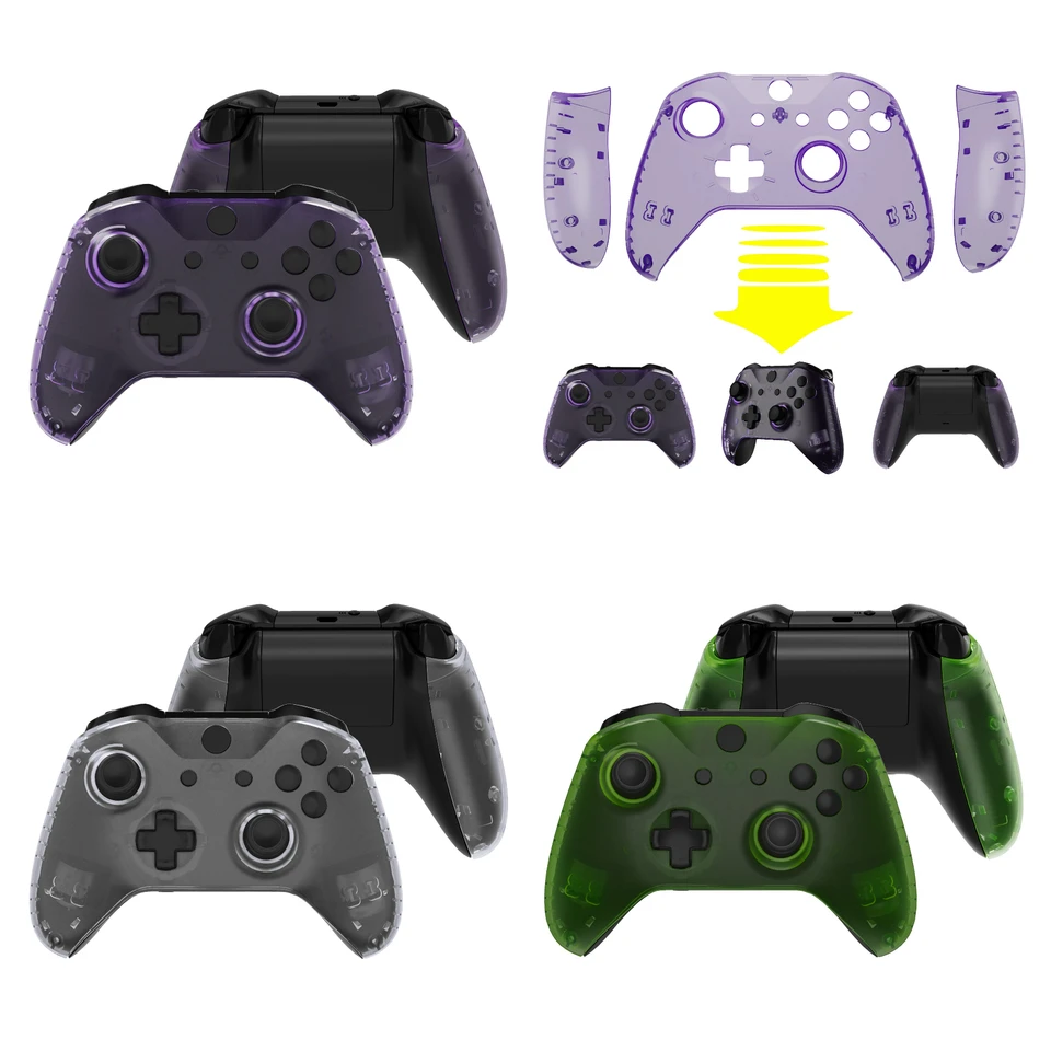 Extrémne vlastné súpravy na čelné dosky predného krytu s horným škrupinom pre ovládač Xbox One X a One S (model 1708) - Clear Series