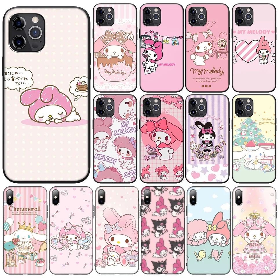 F-124 My Melody Cartoon Nový puzdro pre telefón Samsung Galaxy S20 Lite S7 A8 A9 A21S M21 A31 M31 M51 Plus Edge